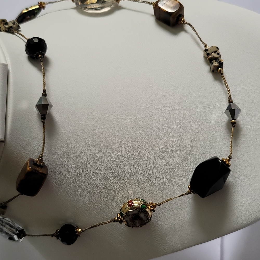Cloisonne Stone Necklace